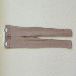 🌻 Zara Girls Taupe Ribbed Sweater Leggings Size 11-12